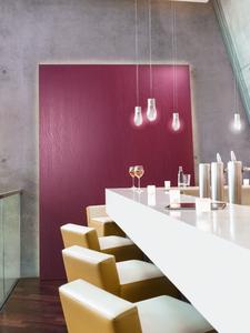 Glasgewebe, modern inszeniert: Das strapazierfähige Capaver ElementEffects besticht mit klaren Strukturen, die in jedem gewünschten Farbton, auch mit Metallocryl Interior, beschichtet werden können. Foto: Caparol Farben Lacke Bautenschutz