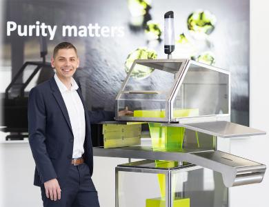 At IFFA 2019, Uli Hurzlmeier, product manager for X-rays at Sesotec, will present a design study on the RAYCON D+ X-ray scanner to encourage discussion of the features and functions that an ideal device should offer in the future. (Photo: Sesotec GmbH)