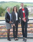 Beim 5. Fachkräfteforum in Heilbronn (von links): Moderatorin Franziska Wurster von der IHK Heilbronn-Franken mit den Referenten Bettina Stengl, SEW EURODRIVE GmbH & Co KG und Henner Knabenreich, knabenreich consult GmbH und HR-Blogger