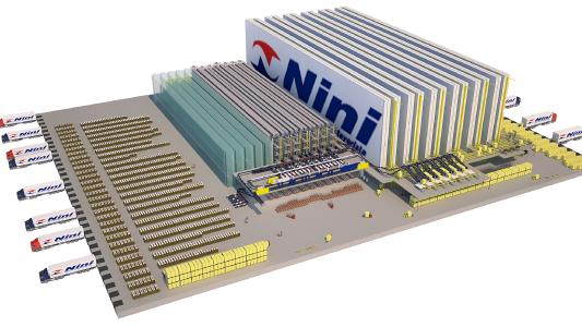 ricardo_nini_3d_depiction - The new distribution center for Ricardo Nini S.A. will ensure the efficient supply of more than 3,000 stores in the Buenos Aires area as well as the directly connected store