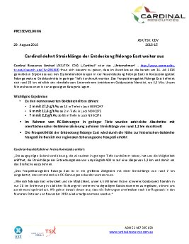 29 Aug 2018 Cardinal Extends Ndongo East Discovery Strike Length_DE.pdf