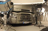 Der Renault Trucks T im Rampenlicht beim Dreh des 360°-Films