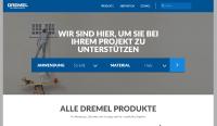 Startseite der deutschen Dremel Website