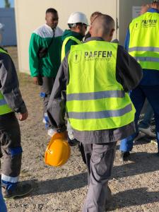 Sicherungsposten in einer Raffinierie