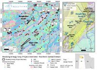 Abbildung 1: Überblick über die Projekte Roughrider South und Cigar Lake East von Mustang Energy.2