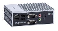 AXIOMTEKs 530-840-FL Lüfterloses Embedded System mit Intel® Atom™ Bay Trail-I E3825 1.33GHz Dual-Core Prozessor; zwei RS-232/422/485, ein 10/100/1000 Mbps Ethernet, Vier USB 2.0