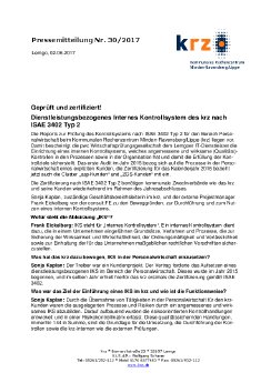 PM Geprüft und zertifiziert! Dienstleistungsbezogenes Internes Kontrollsystem im krz.pdf