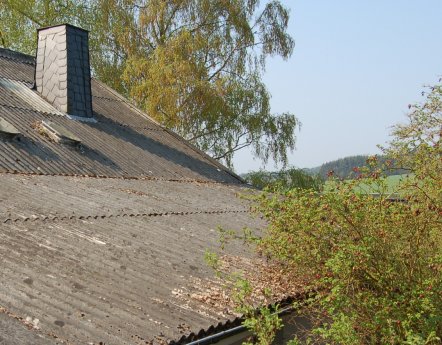 Alte Asbestplatten auf einem Einfamilienhaus.JPG