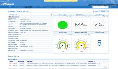 OpManager 9.0 - Dashboard