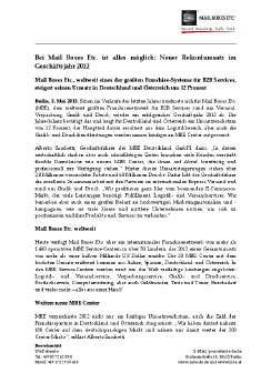 PM_DE_2013_Bei MBE ist alles möglich - Neuer Rekordumsatz 2012.pdf