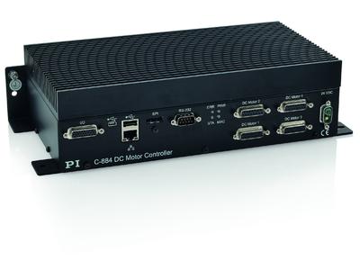 Der C-884 Motion Controller ermöglicht die vierachsige vektorielle Bewegung für Positioniersysteme mit DC-Motoren