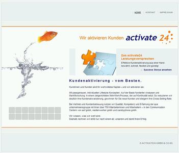 Die neue Website der activate24 GmbH & Co. KG wurde mit dem freien CMS TYPOlight produziert.