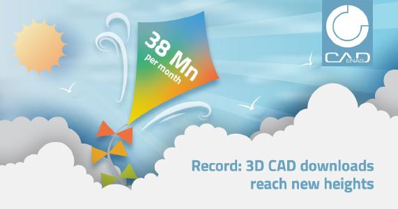 Nuovo record di download - CADENAS registra 38 milioni di download di modelli CAD 3D in un mese