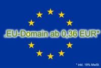 .EU-Domain ab 0,36 EUR für 1 Jahr