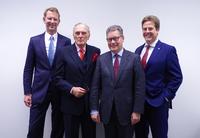 FIR verabschiedet langjährigen Vorsitz des Präsidiums, von links: Professor Günther Schuh, Michael Prym, Ingo Kufferath-Kaßner, Professor Volker Stich