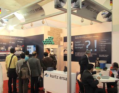 With their business sector particle foam machines Kurtz GmbH with headquarters in Kreuzwertheim, Germany, presented themselves at the fair Plastindia 2012 in New Delhi/India from February 1st to 6th. The focus of the visitors' interest was on the possibilities of the processing of EPP in the automotive industry