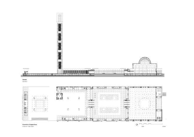 1957 Moschee Algier Section + Floor Plan-3.jpg