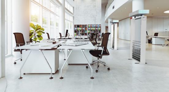 SAFETYSPACE UVC-Raumluftdesinfektion nun wissenschaftlich in der Wirksamkeit zertifiziert. Foto: Adobe Stock / Eigenes Rendering