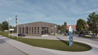 Blaupause für die Prüfstelle der Zukunft: So wird das neue TÜV SÜD Service-Center in Münsingen aussehen. Blaupause für die Prüfstelle der Zukunft: So wird das neue TÜV SÜD Service-Center in Münsingen aussehen.