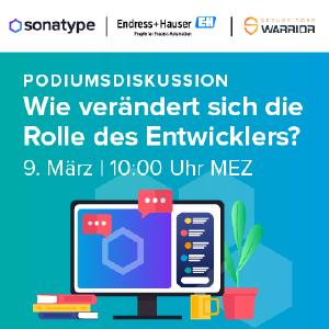 Lars Brößler, Senior Software Developer (Endress + Hauser) und Shane Close, Enterprise Account Executive (Secure Code Warrior) diskutieren mit Karin Althaus (Sonatype) die Rolle des Entwicklers damals, heute und morgen - und welche Skills es braucht, um erfolgreich zu sein und zu bleiben.