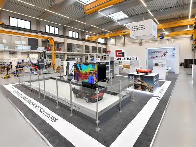 LogiMAT goes Hamlar: Der 160 m2 große Messestand wurde kurzerhand im Innovation Center des Unternehmens aufgebaut