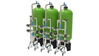 Die Dreifach‑Absorberanlage sorbliQ:LA von Grünbeck: Reihengeschaltete Filterbehälter mit hochselektivem Absorberharz ermöglichen eine verlässliche PFAS-Entfernung bei hoher Betriebssicherheit und optimaler Kapazitätsausnutzung. Weitere Varianten sind auf Anfrage erhältlich