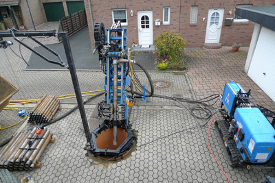 Saubere Baustelle mit GRD-Bohranlage