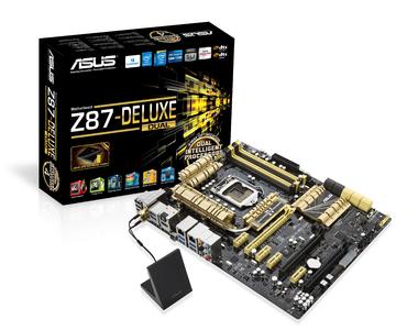 PR ASUS Z87 DELUXE DUAL mit Wi Fi GO!