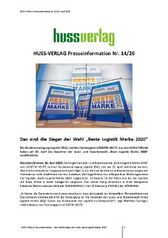 Presseinformation_14_HUSS_VERLAG_Gewinner der Wahl Beste Logistik Marke 2020.pdf