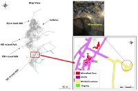 Abbildung 1: Neun Abbausohlen, die in der Mine Pinargozu für die kurzfristige Zinksulfid-Produktion erschlossen werden.