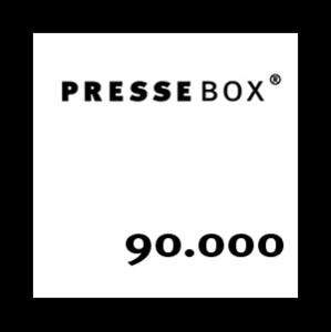 PresseBox: 90.000ste Pressemitteilung