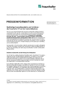Presseinfo_Fraunhofer IVV auf der CosmeticBusiness.pdf
