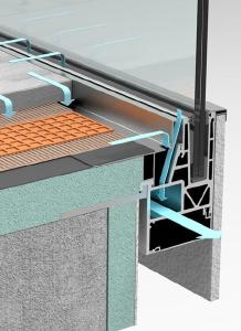 Geländersystem AQUA VIVA mit integrierter Balkonentwässerung