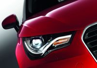 Der neue Audi A1 mit LED-Lichtleiter 