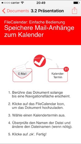 DE-6_Dateiansicht im FileCalendar mit Filesharing-Option (rechts ob...