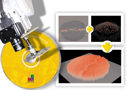 Imaging Library Matrox MIL for robot guidance and for 3D profiling