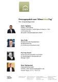 Am Vorab-Pressegespräch zum 1. Deutschen KlimaSchutzTag nehmen am 28. Juli in Berlin Erwin Taglieber, Präsident des Deutschen Holzfertigbau-Verbandes (DHV) sowie des Deutschen HolzWirtschaftsRates (DHWR), DHV-Vizepräsident Ulf Cordes, Parlamentarischer Staatssektretär Uwe Feiler als Schirmherr des bundesweiten Aktionstags, Hochschul-Prof. Kay Künzel als Dozent für Nachhaltigkeit, Klimawandel und Ökologie sowie DHV-Pressereferent Peter Mackowiack als Ansprechpartner der Medien teil.