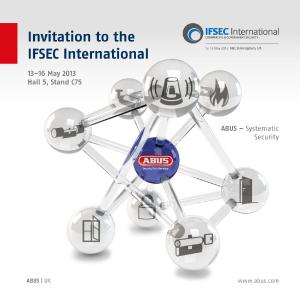 ABUS UK stellt auf der Messe IFSEC International in Birmingham Videoüberwachungslösungen vor
