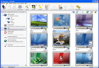 Thumbnail Monitoring wichtiger Systeme in netSupport Manager