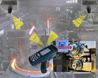 Funkscannerortung von Werkzeugen in einem Walzwerk