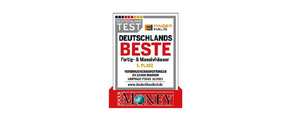 „Deutschlands Beste“: FingerHaus mit Platz 1 in größter Untersuchung zur Kundenbewertung