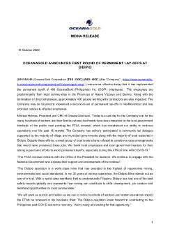 13102020_EN_OceanaGold Didipio Layoffs News Release.pdf