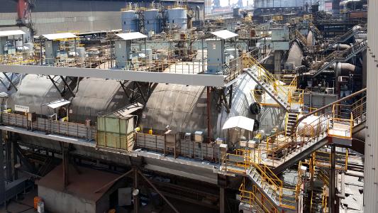 Die von SMS group modernisierte Primärgasreinigung bei POSCO Gwangyang