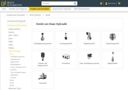 Hydraulikventile von HAWE Hydraulik auf Online-Plattform Best4Automation