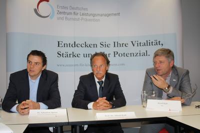Dr. Sebastian Spörer, Prof. Dr. Alfred Wolf und Bernd Rath organisierten gemeinsam den ersten Experten-Summit zum Thema "Leistung und Leistungsverlust in der Arbeitswelt"