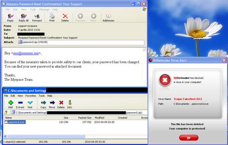 BitDefender warnt: Malware Spam-Wellen bedrohen Facebook- und MySpace-User