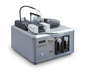 The SURFE²R (surface electrogenic event reader) technology allows the investigation of electrogenic transporters (symporters, exchangers and uniporters) and pumps. The SURFE²R N1 instrument is an All-in-one device, including liquid handling, electrophysiology hardware and computer. It allows automated recordings with up to 52 different solutions per run and 150 data points per day