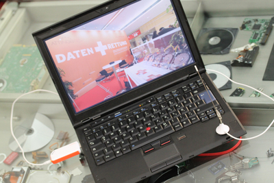 Attingo DVB-T Antenne auf Laptop