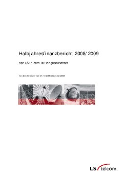 20.05.2009 -Halbjahresfinanzbericht zum 31.03.2009 - LS telcom AG.pdf