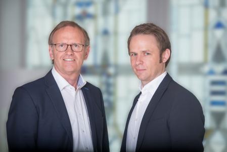 Hubert Haskamp (links) übergibt die TEKU®-Vertriebsleitung an seinen Nachfolger Sven Hoping